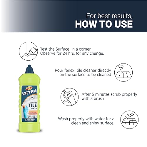 Image of Selzer Vetra Tile Cleaner, Remove Tough Stains and Maintain Beauty of Tiles - 500ml (Pack of 2)