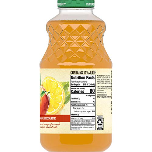 Santa Cruz: Organic Mango Lemonade (1 X 32 Fl Oz) #TOP1