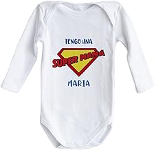 Wanapix | Personalised Baby Bodysuit | Original Mother's Day Gift | Mama Bodysuit | Snap Closure | Long Sleeve | Various Sizes and Designs