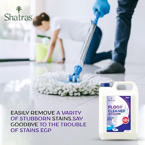 Image of Shatras Lavender Liquid Floor Cleaner - Multi-Surface & Tile Cleaner, Restores Shine, Alcohol-Based Cleaner for All Floor Types, Mosquito Repellent Floor Cleaner for Homes, Offices & Hospitals