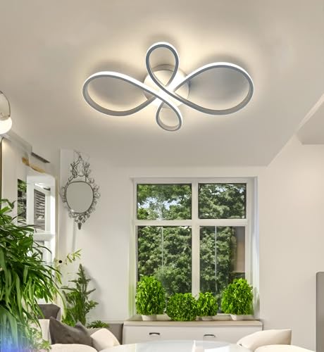 Plafoniera LED Arcadia - 90W, 7000LM, Dimmerabile, Telecomando E App, Per Soffitto, 85 Cm - Foto 5