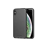 tech21 - Evo Luxe Case - for Apple iPhone Xs Max - Black Leather (T21-6144)