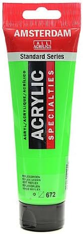 Amsterdam Standard Series Acrylic Paint reflex green 120 ml [PACK OF 3 ]