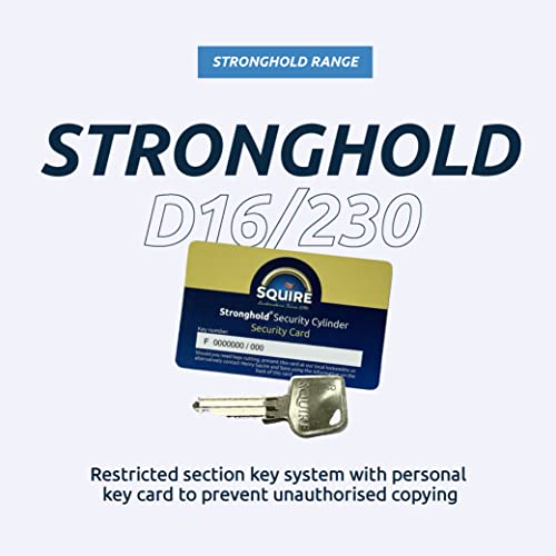 Squire Locks Stronghold D16/230 Keyed D-Lock: Hardened Boron Steel, 16mm Shackle, Sold Secure Bicycle Diamond Approved - Image 3