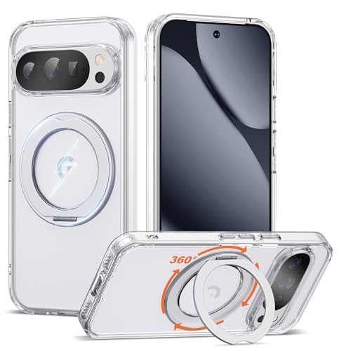 UGENINO Compatible with Google Pixel 10/Pixel 10 Pro Case with 360° Magnetic...