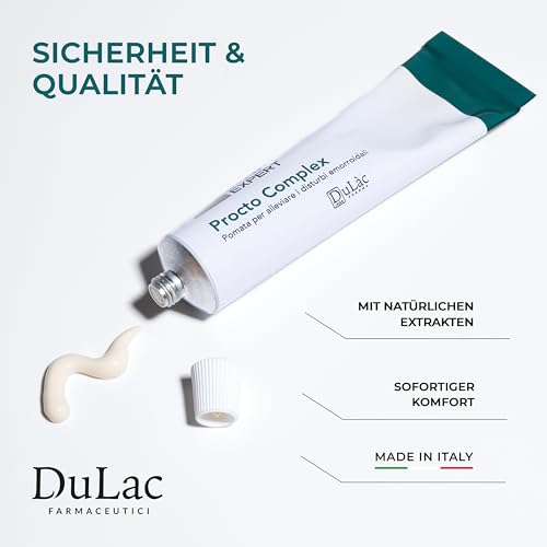 DuLàc, Diosmin Expert Omniven Procto, Creme Zur Unterstützung Der Mikrozirkulation Im Bereich Des Hämorrhoidalgeflechts, Diosmin, Rosskastanie, Centella Asiatica Und Sheabutter, Made in Italy, 40 g