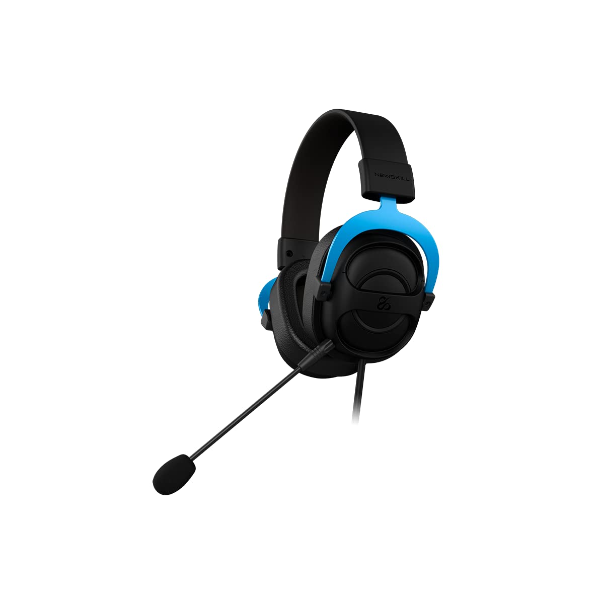NewSkill Sylvanus PRO Cuffia da gioco cablata, microfono rimovibile, suono surround 7.1, cavo jack da 3,5 mm, USB, archetto regolabile, compatibile con PC/PS4/PS5/Mac/XBOX/Android, nero