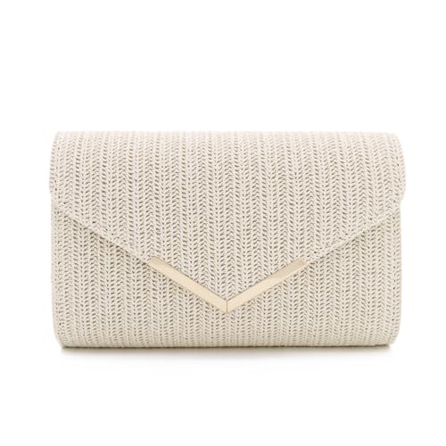 Pochette en paille femme finis les sacs lourds avec ce sac de plage d'été léger