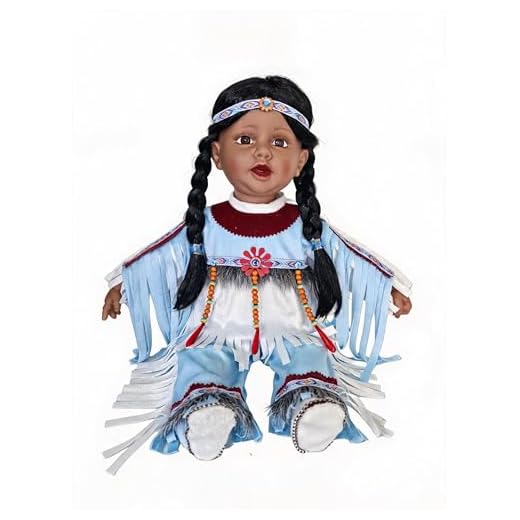 22" Collectible Native American (Indian) Vinyl Doll - TANVI - VM221130