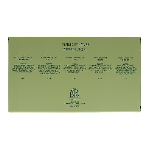 4711 Acqua Colonia Eau de Cologne Miniature Set, 5 x Frangrances, Myrrh & Kumquat, Pink, 8 ml (Pack of 1) - Image 4