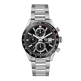 TAG Heuer Carrera Chronograph 41mm CBM2110.BA0651 (steel, black dial, ceramic bezel, steel bracelet, Calibre 16)