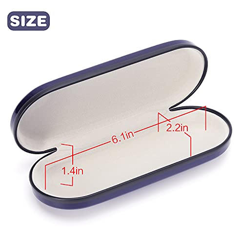 Image of Vemiss Hard Shell Eyeglass Cases, Lightweight Portable Glasses Case for Women Men