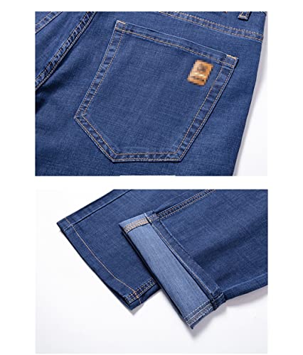 Jean classique bleu pour homme taille 40 en coton confortable - 7