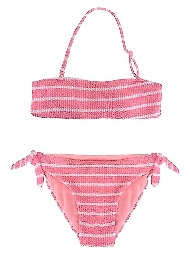 JOPHY & CO. Trajes de baño para niñas y niñas de Dos Piezas Bikini Set Beachwear Entero Ajustable Cod.5300, 9194 Rosa, 10 años