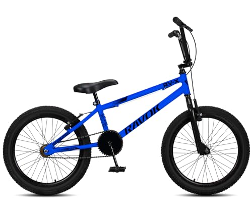 Bicicleta Bmx Aro 20 Ravok Rv-x Aro Aero Freio V-brake Cross Freestyle (Azul Escuro)