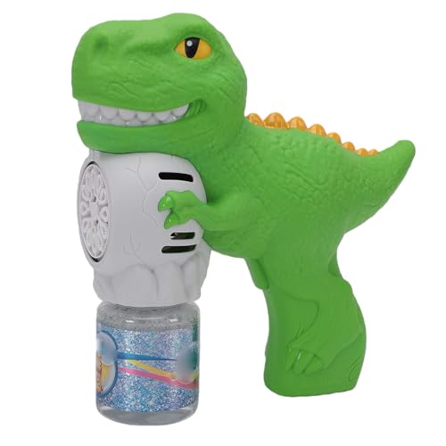 Alomejor Machine à Bulles de Dinosaure, Souffleur de Bulles électrique Automatique avec Lumières Clignotantes pour Enfants, Jeu en Plein Air, Jouet Cadeau d'anniversaire pour Tout-Petits