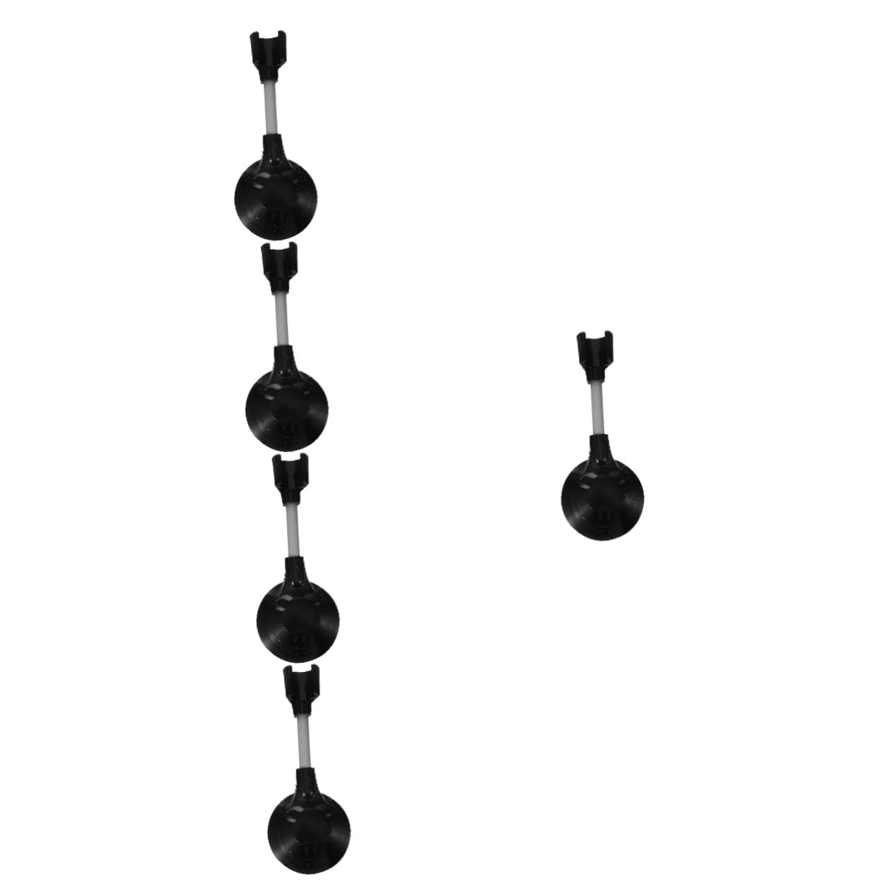 Support de pomme de douche détachable et orientable en inox