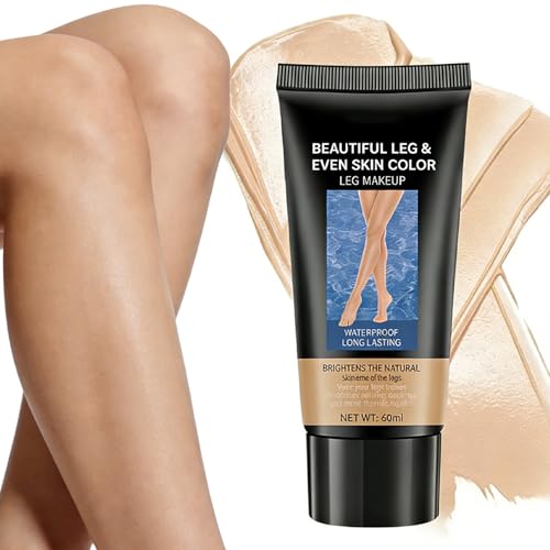 Image of Leg Makeup Cover Veins Concealer Instant Tan Kit - BRONZE - Tattoo Bruise Scar Concealers Lightweight Full Coverage for Legs and Body, Water Resistant No Transfer Easy to Apply