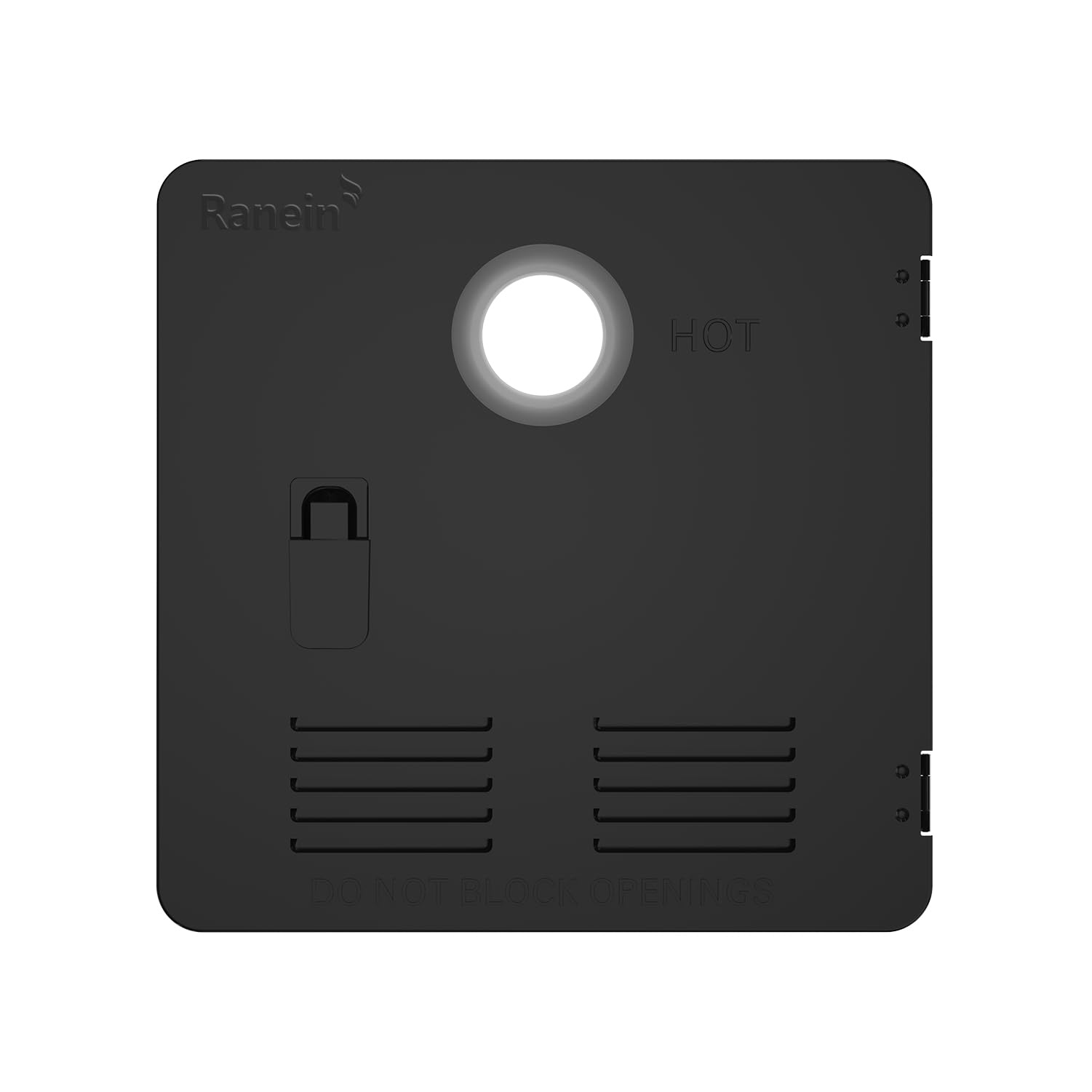 Ranein RV Water Heater Door Kit, 15x15 Inches Black Panel
