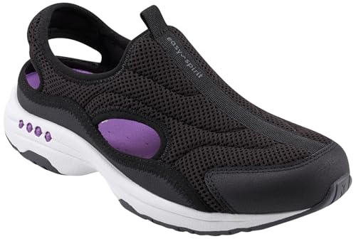 Zapatillas para mujer Easy Spirit Trina 2 negras cómodas de horma deportiva talla 37.5 EU
