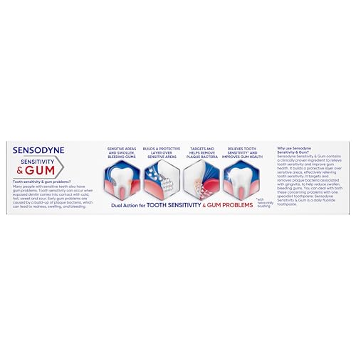 Sensodyne Sensitivity & Gum Sensitive Toothpaste for Gingivitis, Sensitive Teeth Treatment, Clean & Fresh の商品画像 15