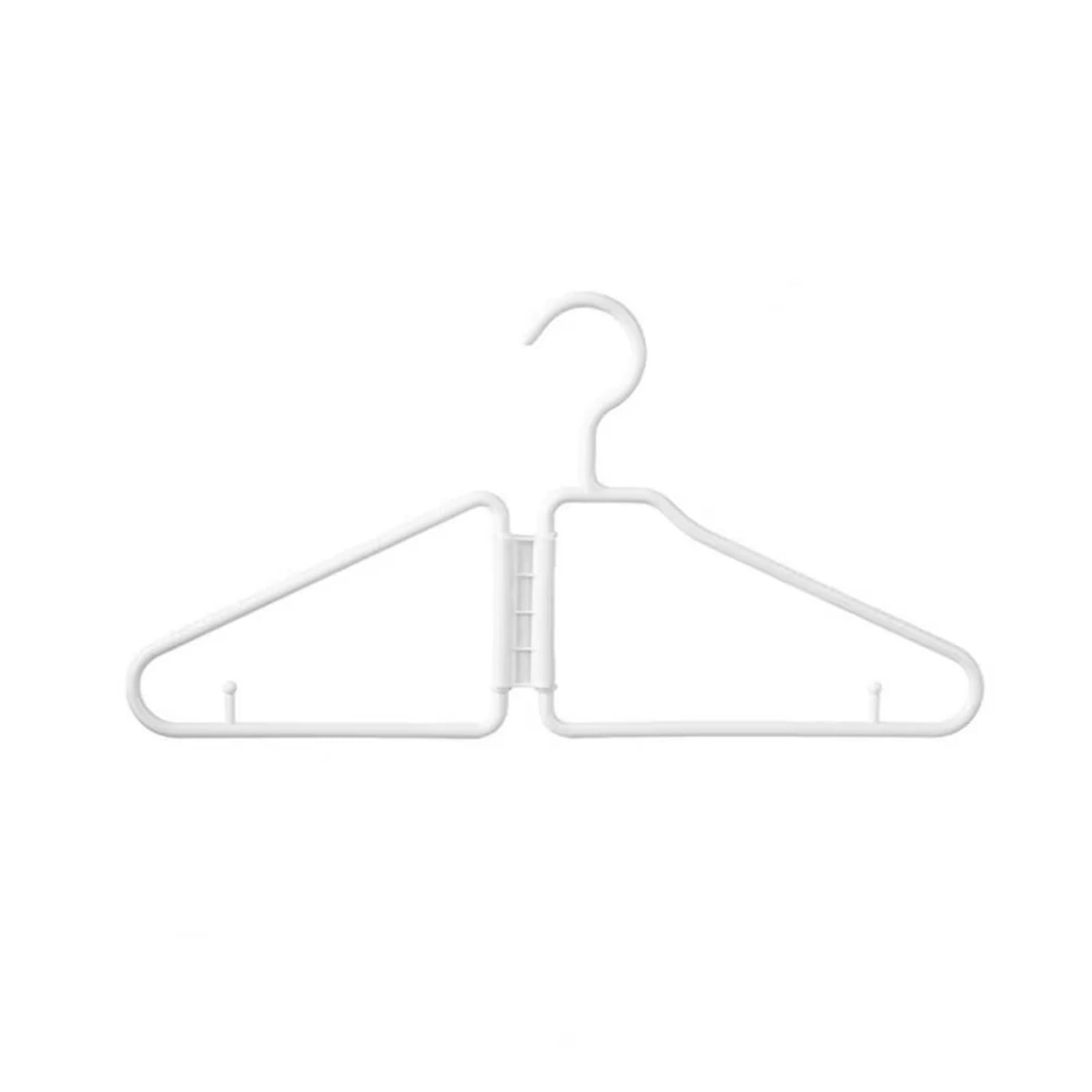 Travel Hangers Multifunctional Cloth Hanger Foldable Portable Travel Saving Space Ultra-Light Clothes Hangers(A)