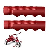 Handlebar Grips Compatible with Radio Flyer Tricycle,Tricycle Handlebar Grips 3/4' Inch Compatible with Radio Flyer,1 Pair Tricycle Handlebar Grips Red