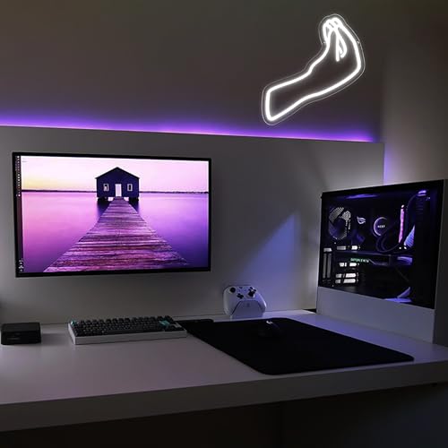 Image of Allball Italian Gesture Neon Sign, USB Powered Dimmable LED Neon Light, for Italian Bar Kitchen Foodie Restaurant Cultural Wall Decor Minimalist Bedroom Light Wall Decor(12.9 * 12.2 In)