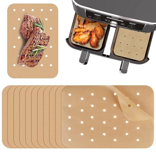 100 Fogli Di Carta Da Forno Da 20,5 X 14 Cm, Carta Forno Per Friggitrice Ad Aria, Carta Rettangolare Per Friggitrice Ad Aria, Per Friggitrice Ad Aria,