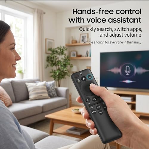 Replacement for Samsung TV Remote, BN59-01480A Smart AI Remote Control with Rechargeable Solar Cell&USB-C Charging, Compatible with Samsung 2021-2026 Neo QLED & OLED Smart TV/Voice(with case) — view 6