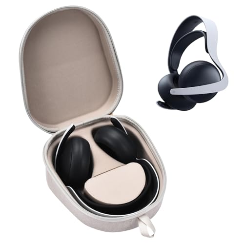 Preisvergleich Produktbild Tragetasche für Sony PlayStations Pulse Elite Wireless Headset, In-Ear-Kopfhörer-Hülle, kompatibel mit PlayStations Pulse Elite Wireless Headset, stoßfest und Anti-Drop-Aufbewahrungsbox (grau)