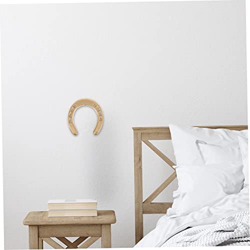 Yardwe 2 Unidades Decoração De Ferradura Decoração De Sapato De Cavalo Decoração Dourada Queimador D