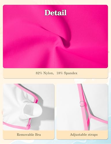Image of Girls Swimsuit Bikini Set and Cover Up Skirt 3PCS Bathing Suit Removable Knot Dual-Use Girls Swimsuits Size 7-16