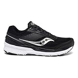 Saucony Men's Echelon 8 Running Shoe, Black/White, 11.5