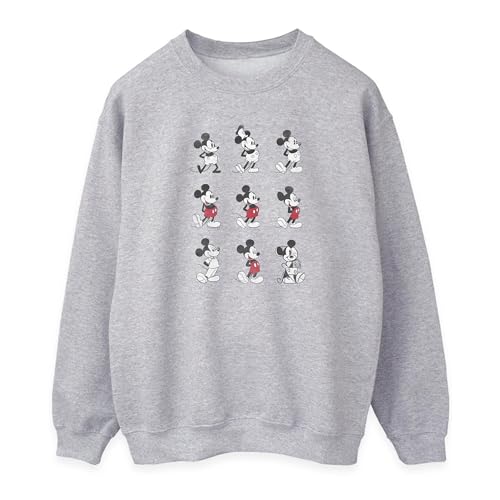 Image of Disney Women's Mickey Mouse Evolution Sweatshirt X-Large Heather Grey