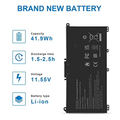 Fancy Buying Ht03Xl Hto3Xl L11119-855 Battery For Hp 14M-Dh0003Dx 14M-Dh1003Dx 15T-Da000 15T-Cs200 15-Cw1Xxx 15T-Cs300 Lpd1071 15-Db0004Dx 15-Da0014Dx Pavilion 15-Da 15-Db 15-Dw 15-Dy 14-Ce 14-Cf 14-Df 17-By 17-Ca thumb #4