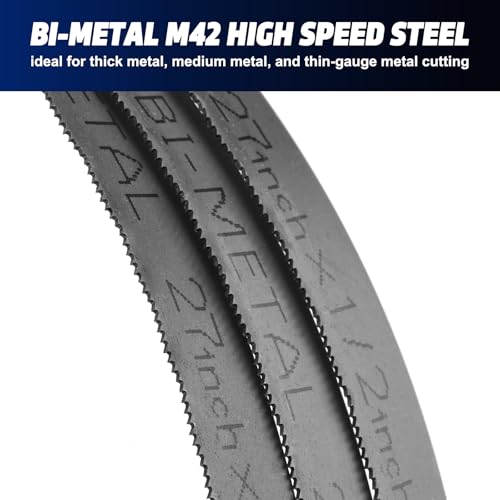 AIRTOON 27 Inch Bandsaw Blades 24 TPI, Portable Band Saw Blade for DeWalt DCS377, Milwaukee 2429-21XC M12, 27″ x 1/2″ x .020″ 24 TPI - 3 Pack by AIRTOON - Used condition - Image 8
