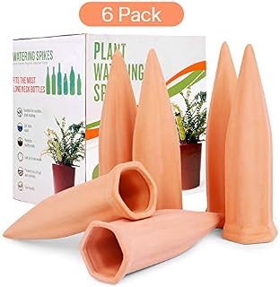 Plant Watering Stakes 6 Pack Automatic Plant Waterers for Vacations, Plant Watering Devices