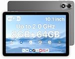 UMIDIGI Tablet G1 Tab 2025, 8(4+4) GB+64GB 1TB Expand, 5G/2.4G WiFi, 10.1 inch HD Tablet with Quad-Core Processor up to 2.0 GHz, 6000mAh, Dual Camera, BT, 1280 * 800 Touch Screen