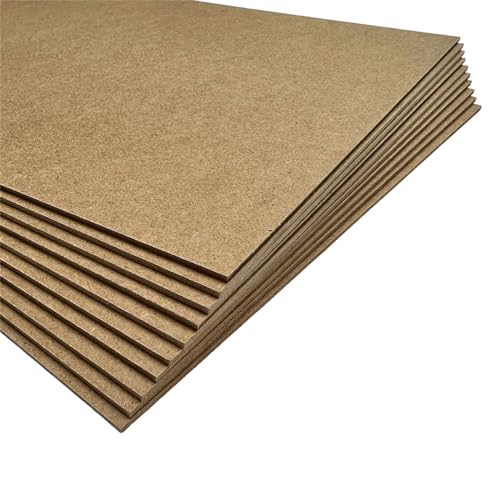 Rahmendesign24 MDF Platte 2,5mm | 50x70 | HDF Platte Holzplatte Bastelplatte