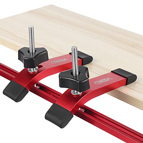 Herramientas para carpintería Veiko guías de aluminio resistente con ranura en T pack de 2 6