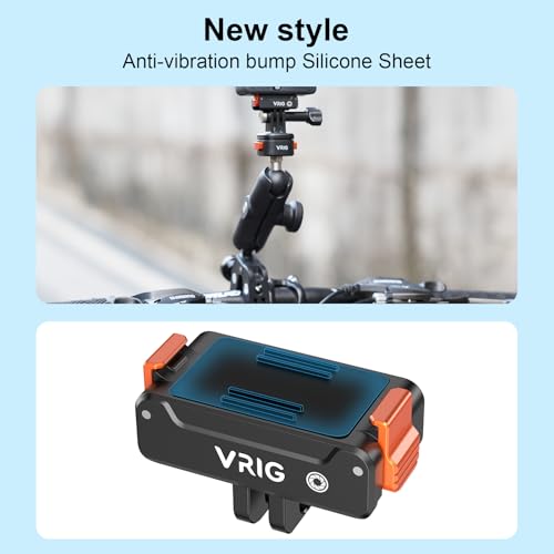 Image of VRIG Magnetic Quick Release Base for DJI OSMO Action 6 / Nano,Aluminum Alloy Mount for OSMO Nano /Action 6 with 1 /4 inchThreaded Hole & Foldable Action Camera Adapter for Tripod Accessories
