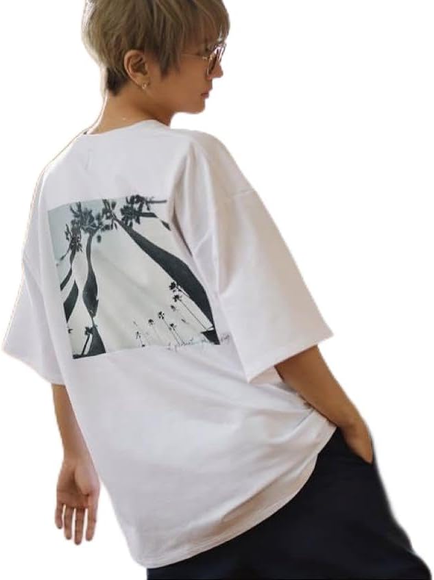 naptime ナップタイム フォトプリント BIG Tシャツ ホワイト