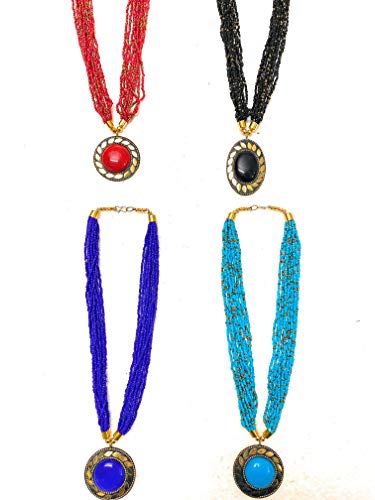 AGAAS ENTERPRISES Designer Jewellery Collection Necklace Set for Women_3073 Combo of 4 Necklace Set