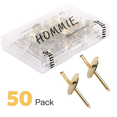 Hommie 50pcs Assorted One Step Hangers Iron Alloy Nail Hooks 20lbs Photo Picture