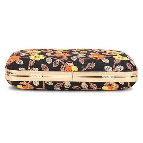 Image of LONGING TO BUY Hand Crafted Designer Box Clutch - Zari Embroidery For Women