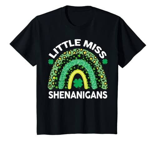 Niños Camisa para el día de San Patricio, ropa para niñas, Little Miss Shenanigans Camiseta