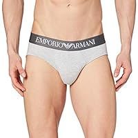 Emporio Armani Bodywear MEN'S KNIT BRIEF, Grey, Small