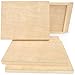 ARTEZA Wood Canvas Boards, 8 x 10 Inches, Pack of 5, Birch Wood, Wooden Panels for Acrylic and Oil Painting, Wood Burning, Crafting