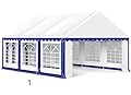 MFSTUDIO 16'x20' Party Tent, Outdoor Heavy Duty Party Tents with Removable Sidewalls, Large Canopy Tent Shelter for Outdoor Events Wedding Birthday, Blue
